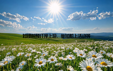 如提前预订岸上游、参加船上活动等