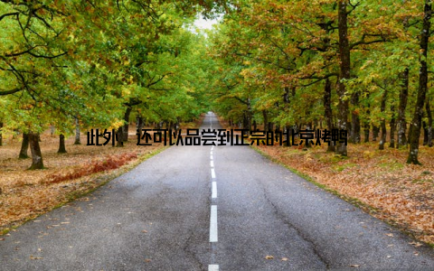 此外, 还可以品尝到正宗的北京烤鸭